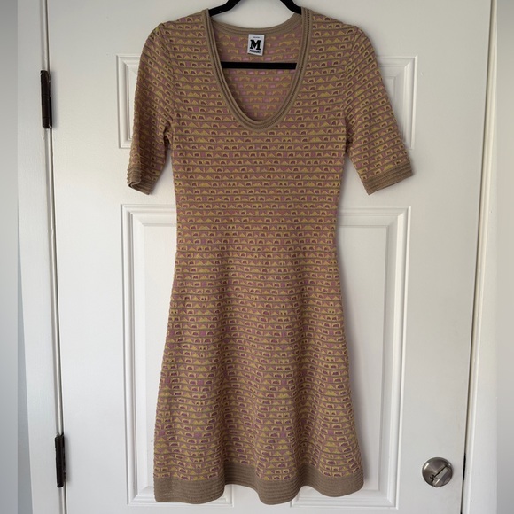 Missoni Multicolor Geometric Motif Knit Fit and Flare Dress size s - Picture 1 of 4